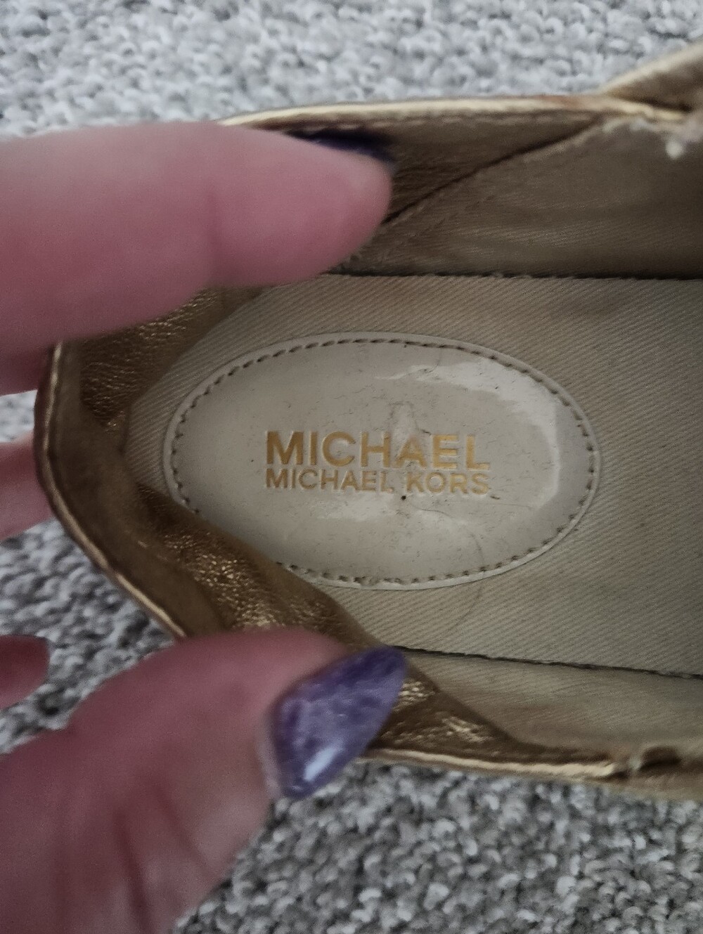 😻 3/$30 Size 7.5 Michael Kors Sneakers - Picture 8 of 9